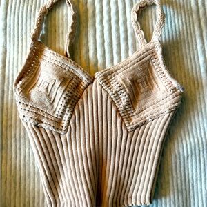 Free people top size xs blue grey